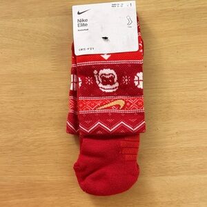 Nike Elite Festive Red Athletic Socks